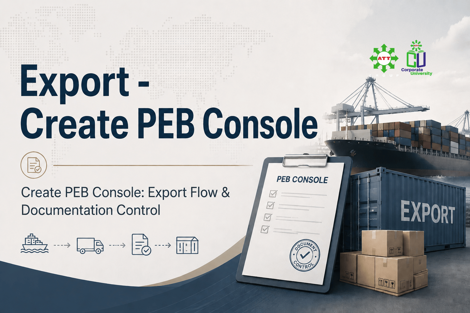 Export Create PEB Console & Customs Documentation Handling